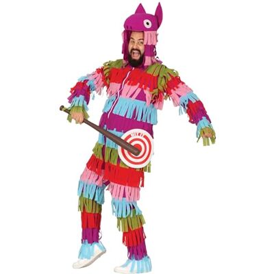 FIESTAS GUIRCA Piñata Kostüm für Herren (54-56/XL) Kapuze, Zielscheibe und Overall Ideal für Junggesellenabschiede, Videospiel Partys und Feiern Erwachsene Kostüme für Karneval und Halloween FIESTAS GUIRCA Piñata Kostüm für Herren (54-56/XL) Kapuze, Zielscheibe und Overall Ideal für Junggesellenabschiede, Videospiel Partys und Feiern Erwachsene Kostüme für Karneval und Halloween