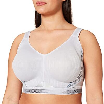 Triumph Damen Sport-BH Triaction Cardio Flow P EX, ohne Bügel, Gepolstert, 70D, Platinum Triumph Damen Sport-BH Triaction Cardio Flow P EX, ohne Bügel, Gepolstert, 70D, Platinum