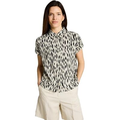 TOM TAILOR Damen 1049799 Bluse, 39758-Sand Stone Beige Abstract Dot, 36 TOM TAILOR Damen 1049799 Bluse, 39758-Sand Stone Beige Abstract Dot, 36