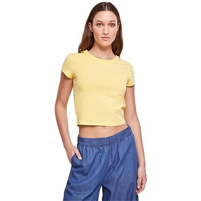 Urban Classics Damen T-Shirt Ladies Stretch Jersey Cropped Tee vintagesun XXL Urban Classics Damen T-Shirt Ladies Stretch Jersey Cropped Tee vintagesun XXL