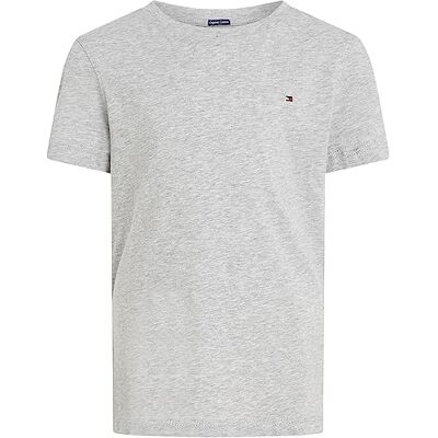 Tommy Hilfiger Jungen Boys Basic Cn Knit S/S Kb0kb04140 Kurzarm Strickoberteile, Grau (Grey Heather), 80 EU Tommy Hilfiger Jungen Boys Basic Cn Knit S/S Kb0kb04140 Kurzarm Strickoberteile, Grau (Grey Heather), 80 EU
