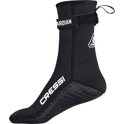 CRESSI Guardian High Neoprene Socks 2mm XS 2mm Neopren High Top Socken mit Klettverschluss, ideal für alle Wassersportbegeisterten, Schwarz, XS, Unisex CRESSI Guardian High Neoprene Socks 2mm XS 2mm Neopren High Top Socken mit Klettverschluss, ideal für alle Wassersportbegeisterten, Schwarz, XS, Unisex