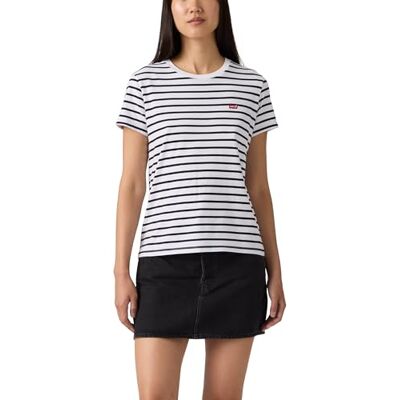 Levi's Perfect Tee Emily Stripe Bright White NA Levi's Perfect Tee Emily Stripe Bright White NA