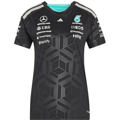 adidas Women's Mercedes AMG Petronas Formula 1 Team Driver Jersey, Black, XXL adidas Women's Mercedes AMG Petronas Formula 1 Team Driver Jersey, Black, XXL