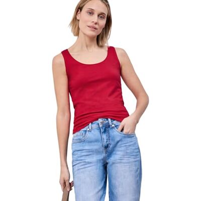 Street One Basic Top mit Rundhals aus Jersey Salsa red 44 Street One Basic Top mit Rundhals aus Jersey Salsa red 44