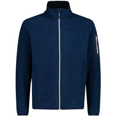 CMP F.lli Campagnolo Herren Jacke Fleecejacke weiches Fleece, Knit-Tech-Gewebe, Reißverschlusstaschen, weich auf der Haut CMP F.lli Campagnolo Herren Jacke Fleecejacke weiches Fleece, Knit-Tech-Gewebe, Reißverschlusstaschen, weich auf der Haut