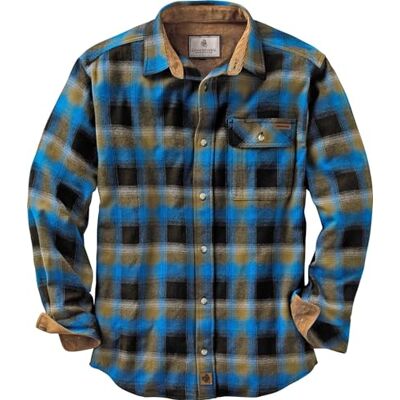 Legendary Whitetails Herren Buck Camp Flanell, Langarm-Karohemd mit Knopfleiste und Cordbündchen Legendary Whitetails Herren Buck Camp Flanell, Langarm-Karohemd mit Knopfleiste und Cordbündchen