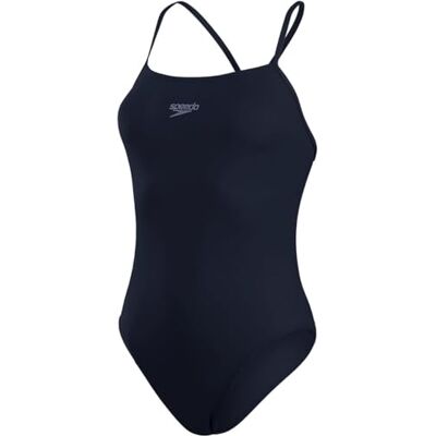 Speedo Damen Eco Endurance+ Thinstrap Einteiliger Badeanzug Athletische Passform Klassisches Design Recyclingmaterial Chlorbeständig Besonders flexibel True Navy 32 Speedo Damen Eco Endurance+ Thinstrap Einteiliger Badeanzug Athletische Passform Klassisches Design Recyclingmaterial Chlorbeständig Besonders flexibel True Navy 32
