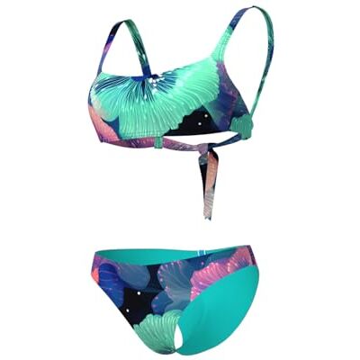 ARENA Damen Women's Water Prints Bikini Bralette Two Piece Swimsuit (1er Pack) ARENA Damen Women's Water Prints Bikini Bralette Two Piece Swimsuit (1er Pack)