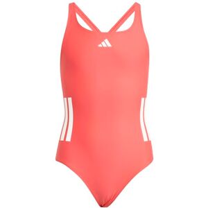 adidas Mädchen 3-Stripes C-Back Swimsuit Kids Swimwear, Semi Lucid Red/White, 13-14 Years adidas Mädchen 3-Stripes C-Back Swimsuit Kids Swimwear, Semi Lucid Red/White, 13-14 Years