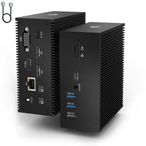 BIGBIG WON 16 in 2 USB C Docking Station für MacBook Pro/Air, Universal USB C Dock Triple Display Multiport Hub mit 4K HDMI, VGA, 100W PD Dongle (USB-A/C 3.0, RJ45 LAN, Audio & Mic, SD/TF) für Lenovo, HP, Dell BIGBIG WON 16 in 2 USB C Docking Station für MacBook Pro/Air, Universal USB C Dock Triple Display Multiport Hub mit 4K HDMI, VGA, 100W PD Dongle (USB-A/C 3.0, RJ45 LAN, Audio & Mic, SD/TF) für Lenovo, HP, Dell