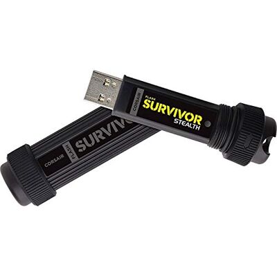 Corsair Flash Survivor Stealth v2 256GB USB-Speicherstick (USB 3.0, robust, wasserabweisend) schwarz, CMFSS3B-256GB Corsair Flash Survivor Stealth v2 256GB USB-Speicherstick (USB 3.0, robust, wasserabweisend) schwarz, CMFSS3B-256GB