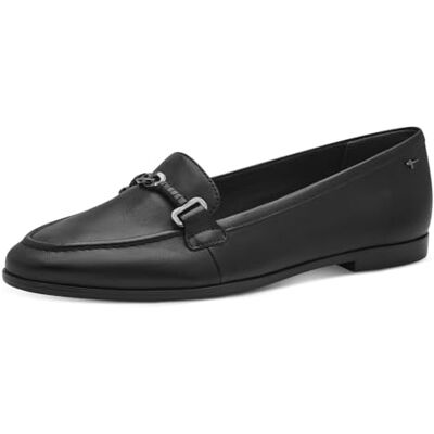 Tamaris Damen Klassische Ballerinas, Frauen Flats,Comfort Lining,TOUCHit-Fußbett,slip-ons,klassisch elegant,ballerinen,BLACK LEATHER,39 EU Tamaris Damen Klassische Ballerinas, Frauen Flats,Comfort Lining,TOUCHit-Fußbett,slip-ons,klassisch elegant,ballerinen,BLACK LEATHER,39 EU