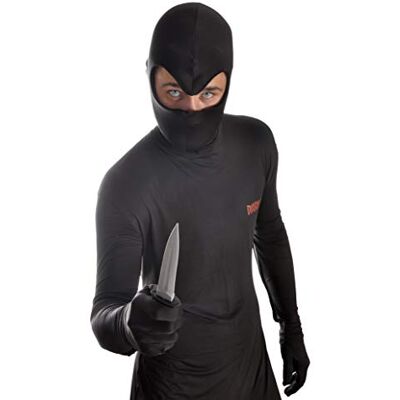 Ciao - Diabolik suit costume disguise fancy dress man adult official (One size 50-52) with fake dagger Ciao - Diabolik suit costume disguise fancy dress man adult official (One size 50-52) with fake dagger