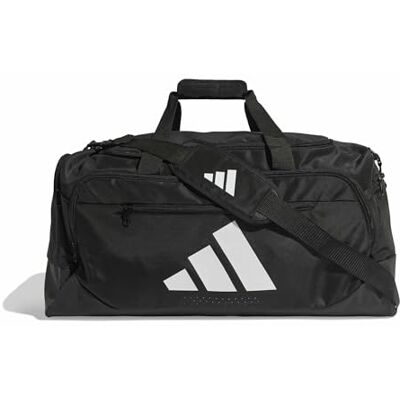 adidas Unisex Training Defender Duffle Bag Medium Duffel Bag, Black/White, One Size adidas Unisex Training Defender Duffle Bag Medium Duffel Bag, Black/White, One Size