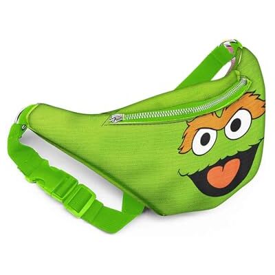 KARACTERMANIA Sesamstraße Oskar der Griesgram Face-Kleiner Fancy Bauchtasche, Grün, 5 x 14 cm KARACTERMANIA Sesamstraße Oskar der Griesgram Face-Kleiner Fancy Bauchtasche, Grün, 5 x 14 cm