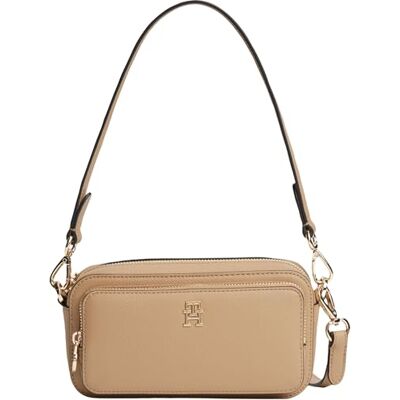 Tommy Hilfiger Damen Crossbody Bag Tasche Daily Camera Bag mit Reißverschluss, Beige (Safari Canvas), Einheitsgröße Tommy Hilfiger Damen Crossbody Bag Tasche Daily Camera Bag mit Reißverschluss, Beige (Safari Canvas), Einheitsgröße
