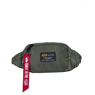 Alpha , Unisex Crew Waist Bag, Sage-Green, One Size Alpha , Unisex Crew Waist Bag, Sage-Green, One Size