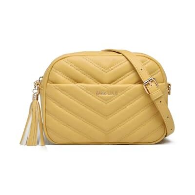 Miss Lulu Umhängetasche Damen Klein, Handytasche zum Umhängen aus PU Leder, Crossbody Bag mit Verstellbarem Gurt, Umhängetaschen Schultertaschen mit 4 Fächern Miss Lulu Umhängetasche Damen Klein, Handytasche zum Umhängen aus PU Leder, Crossbody Bag mit Verstellbarem Gurt, Umhängetaschen Schultertaschen mit 4 Fächern