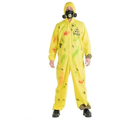 Ciao Biohazard Radioactive Suit Costume Disguise Fancy Dress Adult (One Size) Ciao Biohazard Radioactive Suit Costume Disguise Fancy Dress Adult (One Size)