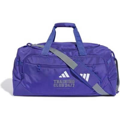 adidas Unisex Training Defender Graphic Duffle Bag Medium Duffel_Bag, Pure Purple/Grey/White, One Size adidas Unisex Training Defender Graphic Duffle Bag Medium Duffel_Bag, Pure Purple/Grey/White, One Size