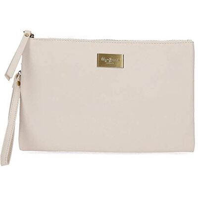 Pepe Jeans Lica Brieftasche Handtasche Beige 22x17x2 cms Leder Pepe Jeans Lica Brieftasche Handtasche Beige 22x17x2 cms Leder