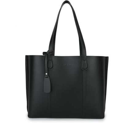 Carlheim Women's Totebags ELLA PREMIUM Genuine Leather, Black Carlheim Women's Totebags ELLA PREMIUM Genuine Leather, Black