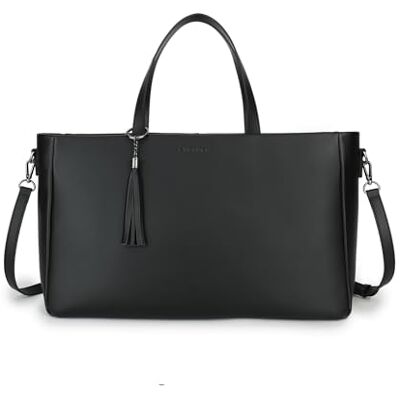 Carlheim Women's Totebags ELLA PREMIUM Genuine Leather, Black Carlheim Women's Totebags ELLA PREMIUM Genuine Leather, Black