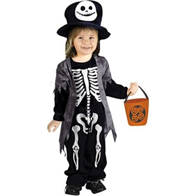 Ciao - Baby Skeleton costume boy (Size 4-6 years) with Trick-or-Treat bag Ciao - Baby Skeleton costume boy (Size 4-6 years) with Trick-or-Treat bag