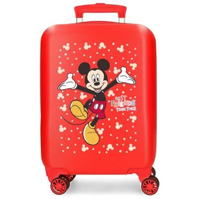 Disney Joumma Bags, Mickey Best Friends together, Kinderkoffer, Kabinenkoffer, aus ABS, Vier doppelte, multidirektional drehbare Räder, Seitliches Zahlenschloss, Praktischer Innenraum mit zwei Fächern Disney Joumma Bags, Mickey Best Friends together, Kinderkoffer, Kabinenkoffer, aus ABS, Vier doppelte, multidirektional drehbare Räder, Seitliches Zahlenschloss, Praktischer Innenraum mit zwei Fächern