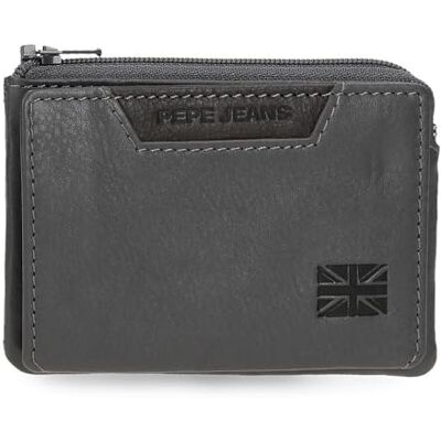 Pepe Jeans Indiana Wallet mit Kartenhalter Grau 11x7x1. 5 cm Leather von Joumma Bags Pepe Jeans Indiana Wallet mit Kartenhalter Grau 11x7x1. 5 cm Leather von Joumma Bags