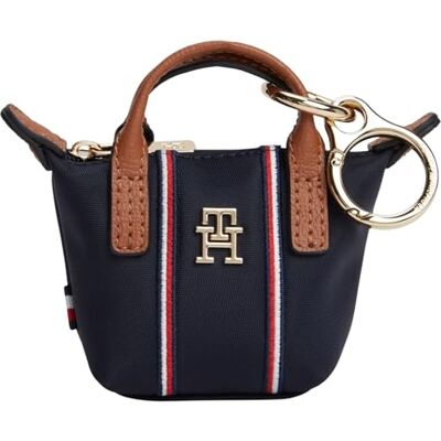 Tommy Hilfiger Damen Schlüsselanhänger Charms Popette Nano in Tote-Bag-Form, Blau (Space Blue), Einheitsgröße Tommy Hilfiger Damen Schlüsselanhänger Charms Popette Nano in Tote-Bag-Form, Blau (Space Blue), Einheitsgröße
