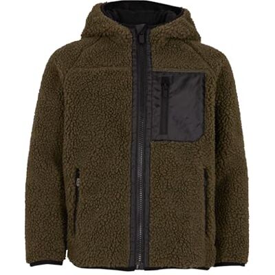 Brandit Kids Teddyfl. Jacket Hood 15Y, Farbe: olive, Größe: 158/164 Brandit Kids Teddyfl. Jacket Hood 15Y, Farbe: olive, Größe: 158/164