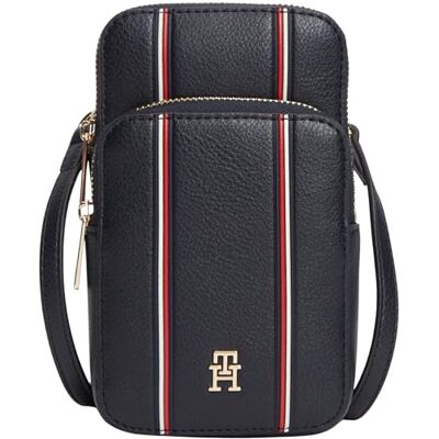 Tommy Hilfiger Damen Crossbody Bag Tasche Icon Phone Pouch mit Reißverschluss, Blau (Space Blue), Einheitsgröße Tommy Hilfiger Damen Crossbody Bag Tasche Icon Phone Pouch mit Reißverschluss, Blau (Space Blue), Einheitsgröße