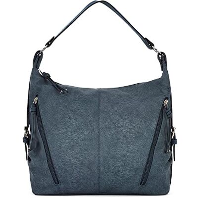 TOM TAILOR Caia Damen Hobo Bag Schultertasche Mittelgroß Blau TOM TAILOR Caia Damen Hobo Bag Schultertasche Mittelgroß Blau