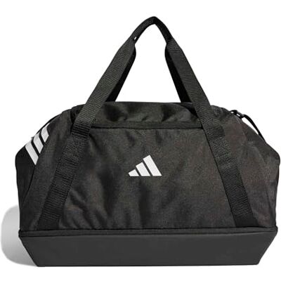 adidas Unisex Tiro Duffle Bag Medium with Bottom Compartment Duffel Bag, Black/White, One Size adidas Unisex Tiro Duffle Bag Medium with Bottom Compartment Duffel Bag, Black/White, One Size
