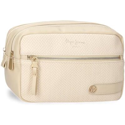 Pepe Jeans Sprig Casual Damenrucksack, Handtasche, Geldbörsen und Geldbörsen, RFID-System, Kunstleder von Joumma Bags, Beige, Talla única, Kulturbeutel Pepe Jeans Sprig Casual Damenrucksack, Handtasche, Geldbörsen und Geldbörsen, RFID-System, Kunstleder von Joumma Bags, Beige, Talla única, Kulturbeutel
