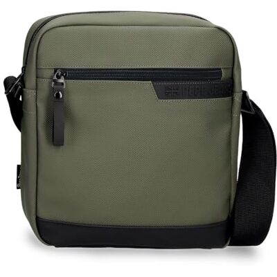 Pepe Jeans Dorking Umhängetasche mit Tablet-Halter Grün 23x27x7 cm Polyester mit Kunstleder-Details von Joumma Bags Pepe Jeans Dorking Umhängetasche mit Tablet-Halter Grün 23x27x7 cm Polyester mit Kunstleder-Details von Joumma Bags