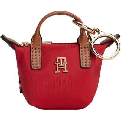 Tommy Hilfiger Damen Schlüsselanhänger Charms Popette Nano in Tote-Bag-Form, Rot (Primary Red), Einheitsgröße Tommy Hilfiger Damen Schlüsselanhänger Charms Popette Nano in Tote-Bag-Form, Rot (Primary Red), Einheitsgröße