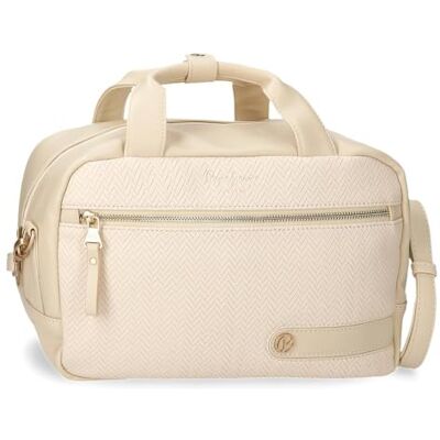 Pepe Jeans Sprig lässiger Damenrucksack, Handtasche, Geldbörsen und Geldbörsen, RFID-System, Kunstleder von Joumma Bags, Beige, Talla única, Kulturbeutel mit Schulterriemen Pepe Jeans Sprig lässiger Damenrucksack, Handtasche, Geldbörsen und Geldbörsen, RFID-System, Kunstleder von Joumma Bags, Beige, Talla única, Kulturbeutel mit Schulterriemen