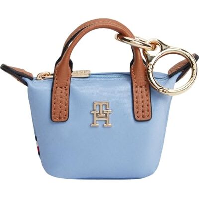 Tommy Hilfiger Damen Schlüsselanhänger Charms Popette Nano in Tote-Bag-Form, Blau (Well Water), Einheitsgröße Tommy Hilfiger Damen Schlüsselanhänger Charms Popette Nano in Tote-Bag-Form, Blau (Well Water), Einheitsgröße