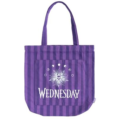 Grupo Erik Shopper Baumwolltasche Wednesday Addams Tasche Einkaufstasche Tote Bag Offizieller Netflix Wednesday Fanartikel Grupo Erik Shopper Baumwolltasche Wednesday Addams Tasche Einkaufstasche Tote Bag Offizieller Netflix Wednesday Fanartikel
