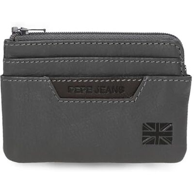 Pepe Jeans Indiana Wallet mit Kartenhalter Grau 11x7x1. 5 cm Leather von Joumma Bags Pepe Jeans Indiana Wallet mit Kartenhalter Grau 11x7x1. 5 cm Leather von Joumma Bags