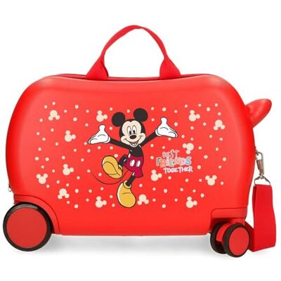 Disney Joumma Bags, Mickey Best Friends together, Kinderkoffer, Kabinenkoffer, aus ABS, Vier doppelte, multidirektional drehbare Räder, Seitliches Zahlenschloss, Praktischer Innenraum mit zwei Fächern Disney Joumma Bags, Mickey Best Friends together, Kinderkoffer, Kabinenkoffer, aus ABS, Vier doppelte, multidirektional drehbare Räder, Seitliches Zahlenschloss, Praktischer Innenraum mit zwei Fächern
