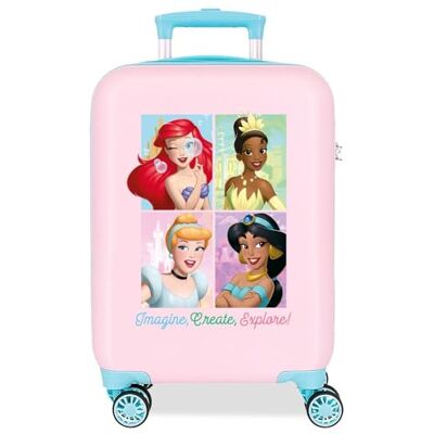 Disney Princess Hartschalenkoffer mit 4 Rädern für Kinder, mit Zahlenschloss und Reißverschluss, hergestellt aus ABS, einem Starren und leichten Material, von Joumma Bags., Create & Explore, one Size Disney Princess Hartschalenkoffer mit 4 Rädern für Kinder, mit Zahlenschloss und Reißverschluss, hergestellt aus ABS, einem Starren und leichten Material, von Joumma Bags., Create & Explore, one Size