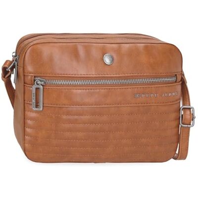 Pepe Jeans Biker, Kulturbeutel, Umhängetaschen, perfekt zum Organisieren, mehrere Fächer von Joumma Bags, braun, Bandolera, Umhängetasche Pepe Jeans Biker, Kulturbeutel, Umhängetaschen, perfekt zum Organisieren, mehrere Fächer von Joumma Bags, braun, Bandolera, Umhängetasche
