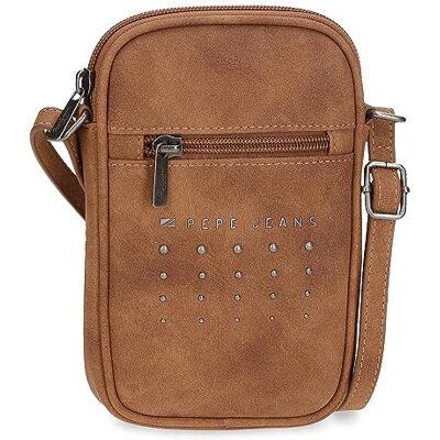 Pepe Jeans Holly Messenger-Tasche klein braun 11x17,5x2,5 cm Kunstleder braun, Talla única, kleine Umhängetasche, braun, one Size, Kleine Umhängetasche Pepe Jeans Holly Messenger-Tasche klein braun 11x17,5x2,5 cm Kunstleder braun, Talla única, kleine Umhängetasche, braun, one Size, Kleine Umhängetasche