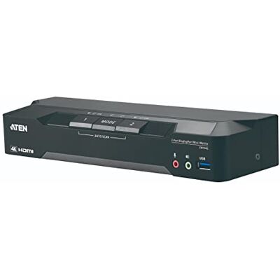 Aten CM1942 2-Port 4K DP Dual Display Mini Matriv Boundless KVM Aten CM1942 2-Port 4K DP Dual Display Mini Matriv Boundless KVM