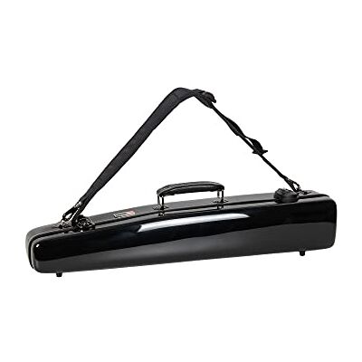 Crossrock CRF1020SSBK Sopran-Saxophon-Koffer, Fiberglas-Hartschale mit TSA-Schloss, Schwarz Crossrock CRF1020SSBK Sopran-Saxophon-Koffer, Fiberglas-Hartschale mit TSA-Schloss, Schwarz