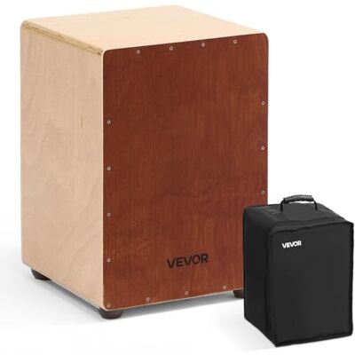 VEVOR Cajon, Kistentrommel mit internen Snare-Drähten, leichte Drum Box aus Holz, Trommel-Musikinstrument mit abgerundeten Kanten, inkl. Reisetasche, für Anfänger & Profis, 305x305x430 mm VEVOR Cajon, Kistentrommel mit internen Snare-Drähten, leichte Drum Box aus Holz, Trommel-Musikinstrument mit abgerundeten Kanten, inkl. Reisetasche, für Anfänger & Profis, 305x305x430 mm